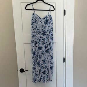 Abercrombie & Fitch Blue Floral Slip Dress